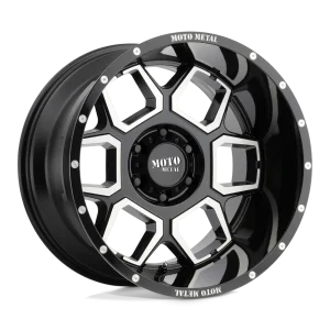 Moto Metal – MO981 SPADE – Black – 20″x10″ -24mm – Summer Wheels – MO98121063324N